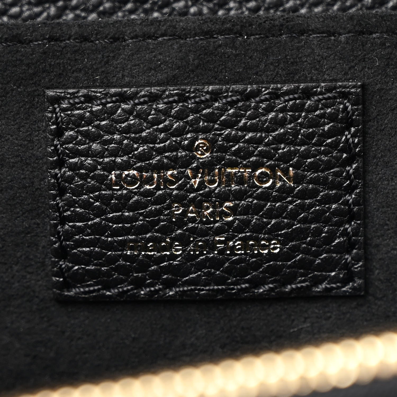 Louis Vuitton Empreinte Monogram Giant Pochette Metis East West Black Beige 7 of 10