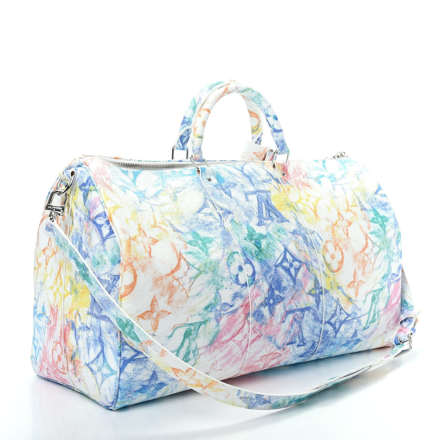Monogram Pastel Colors Keepall Bandouliere 50 Multicolor