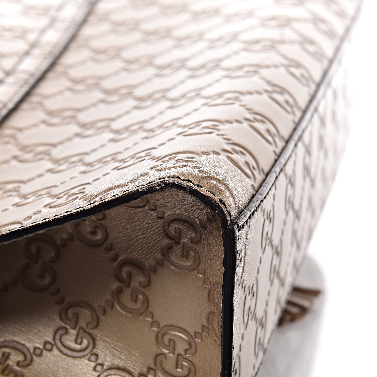 Gucci GG Shine Guccissima Medium Emily Chain Shoulder Bag Gold 12 of 17
