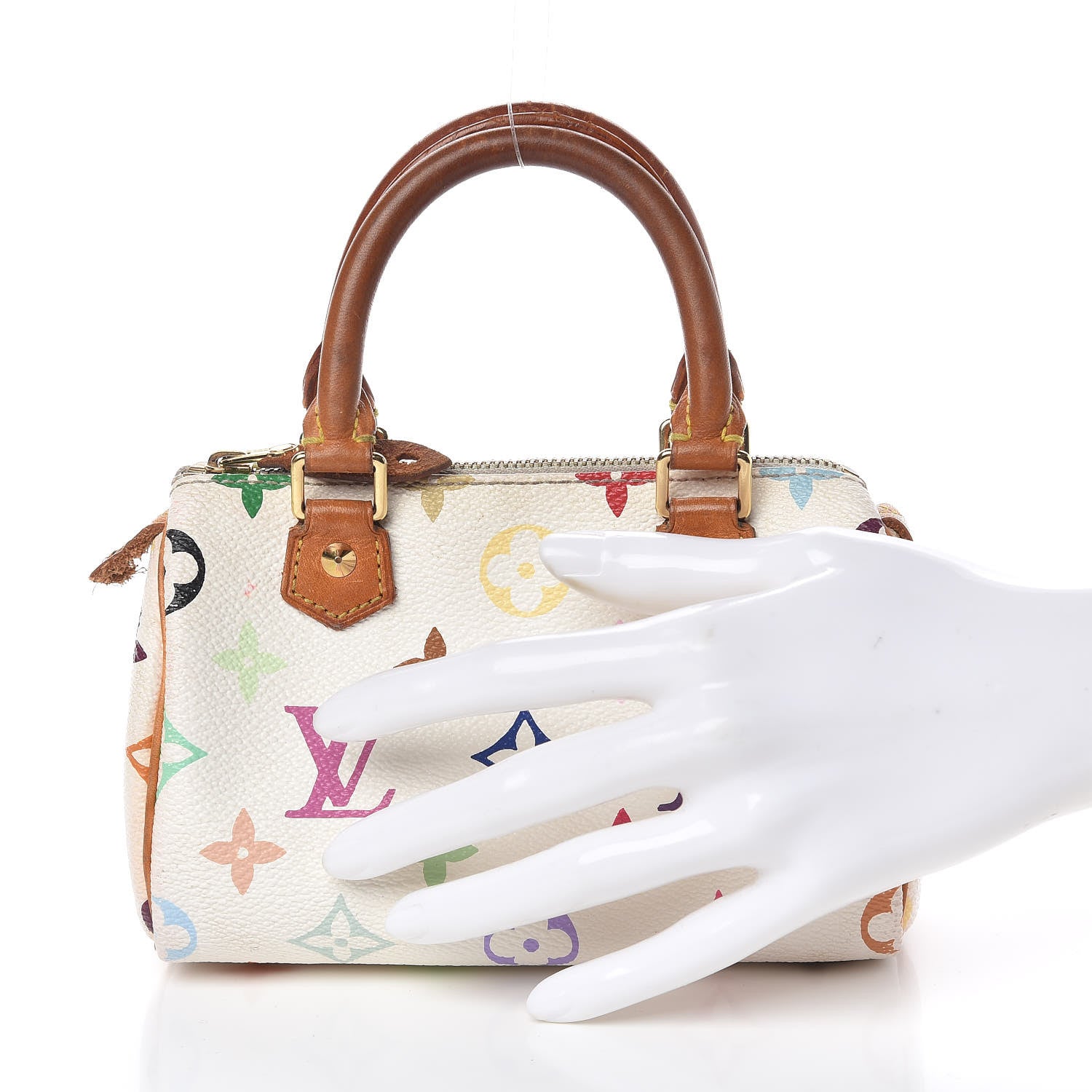 Louis Vuitton Monogram Multicolor Mini Sac HL Speedy White 2 of 13