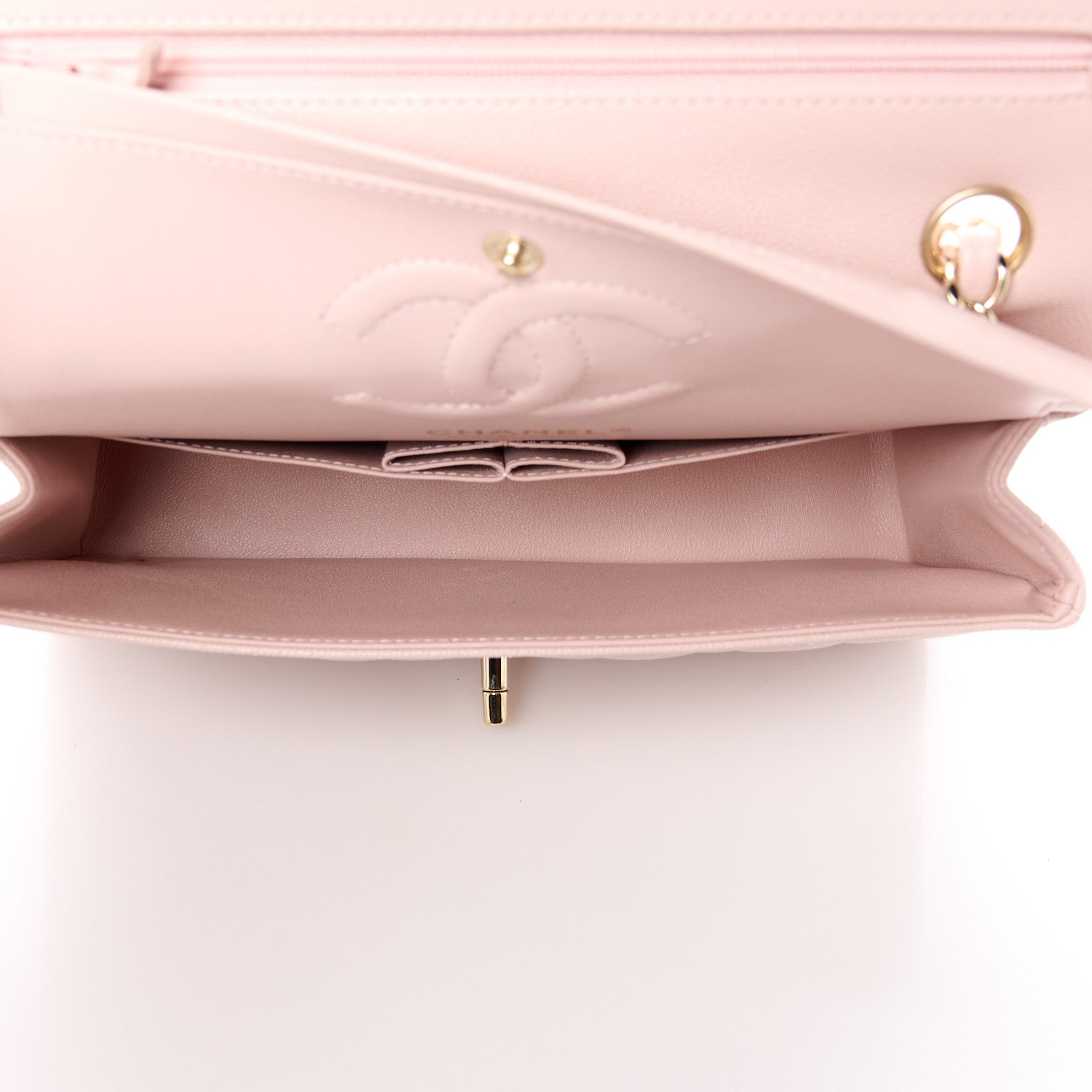 Chanel Caviar Quilted Small Double Flap Light Pink 5 of 11