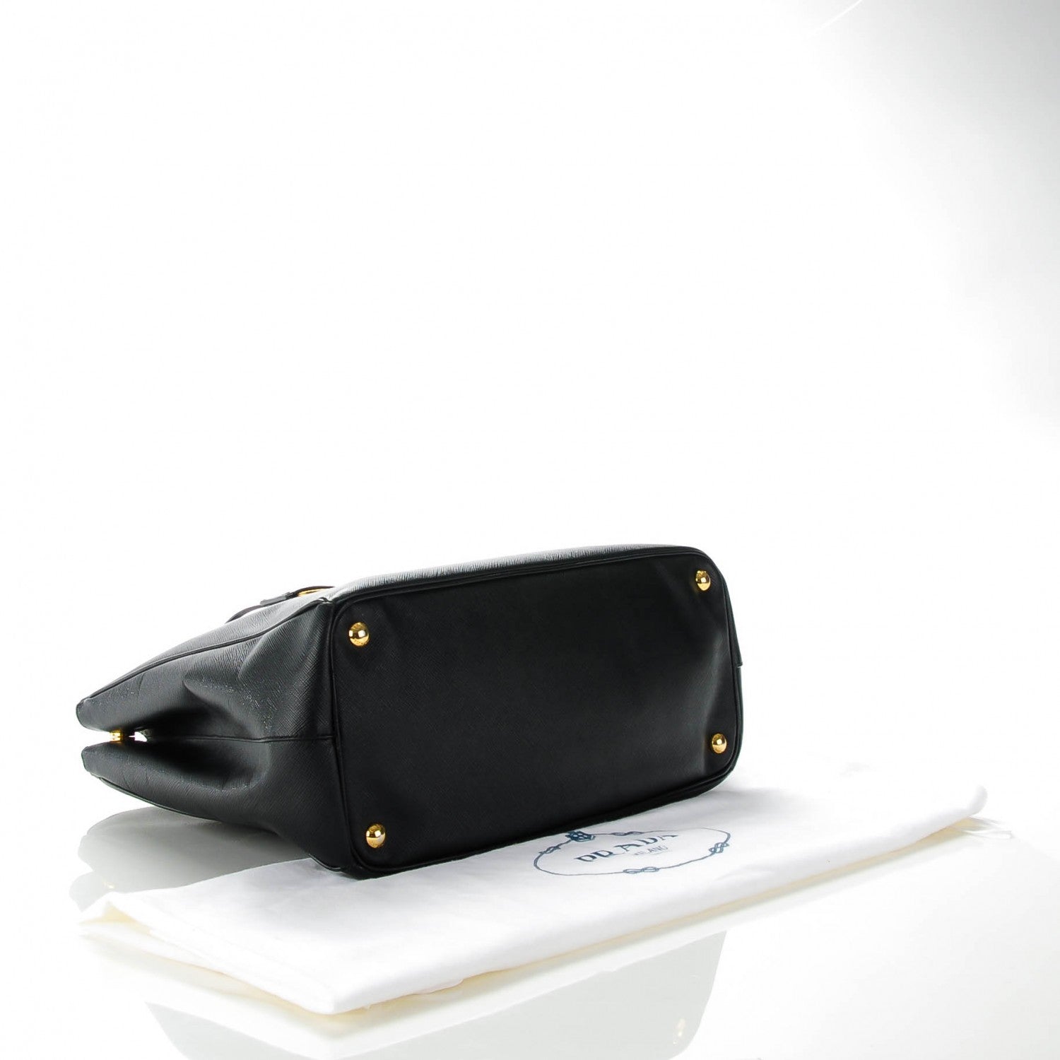 Prada Saffiano Large Galleria Double Zip Tote Black 4 of 13