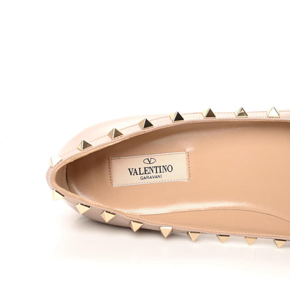Valentino Garavani Patent Rockstud Ballerina Flats 40 Poudre 7 of 8