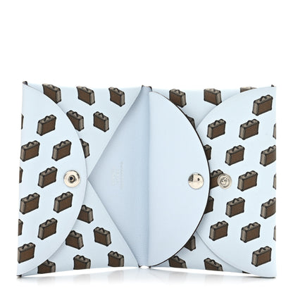 Hermes Swift Valises Calvi Duo Card Case Bleu Brume 5 of 8