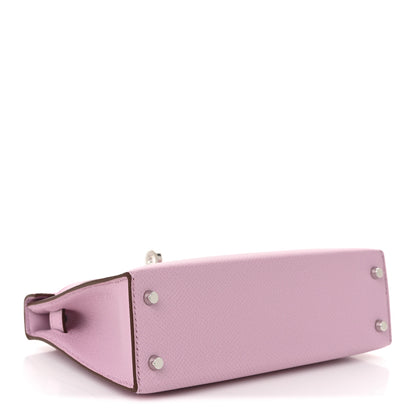 Hermes Epsom Mini Kelly Sellier 20 Mauve Sylvestre 4 of 10