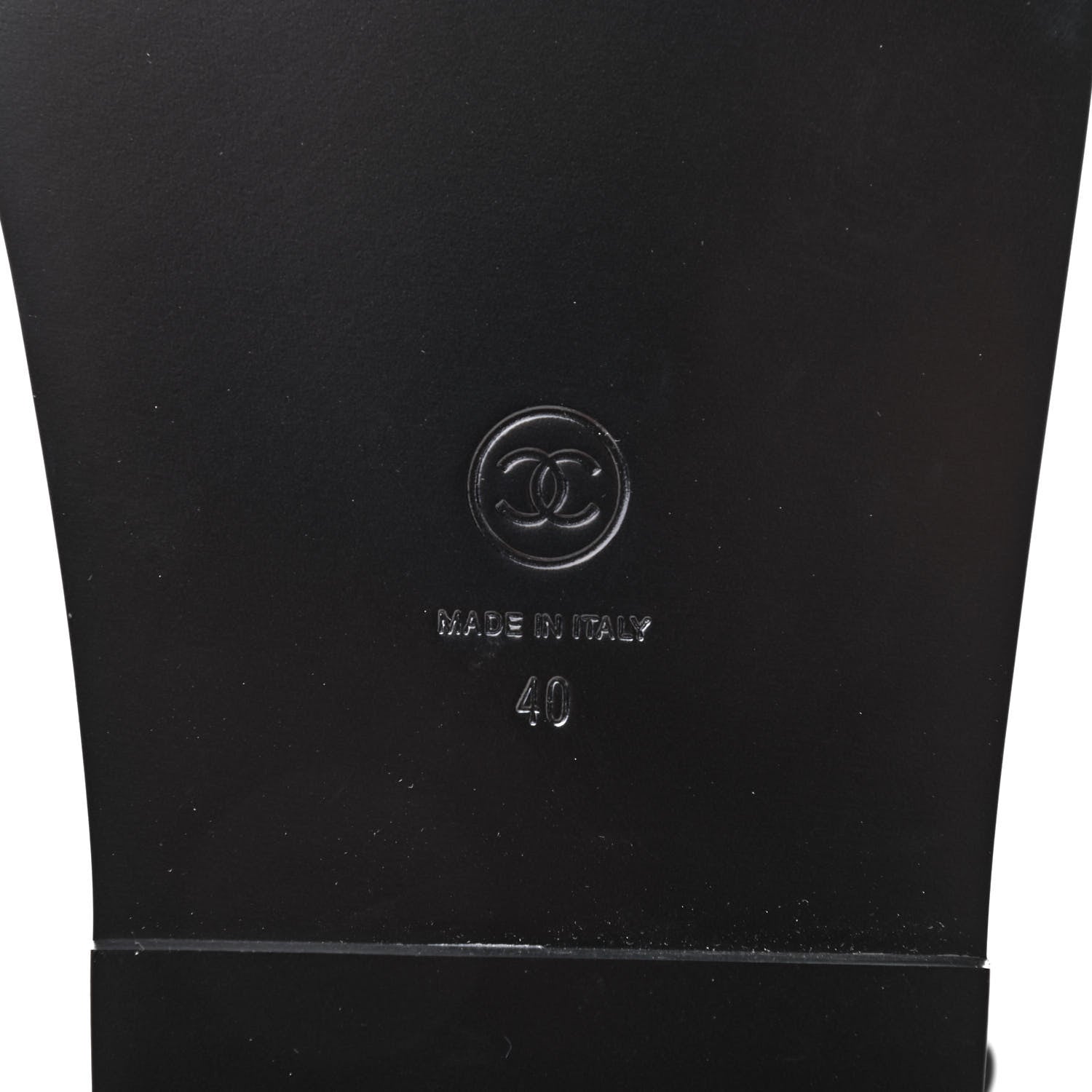 Chanel Lambskin Velcro Dad Sandals 40 Black 7 of 10