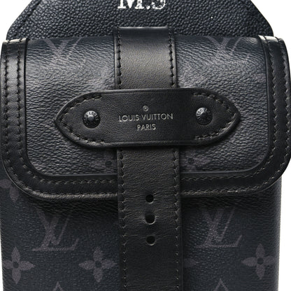 Louis Vuitton Monogram Eclipse Saumur Slingbag Black 6 of 8