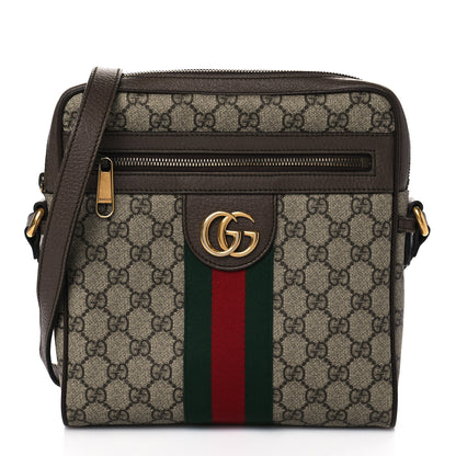 Gucci GG Supreme Monogram Web Small Ophidia Messenger Bag Brown 1 of 11