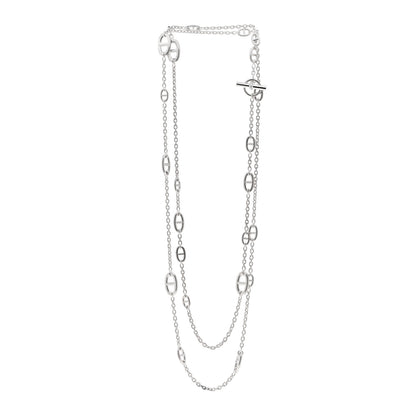 Hermes Sterling Silver Farandole Necklace 160 3 of 5