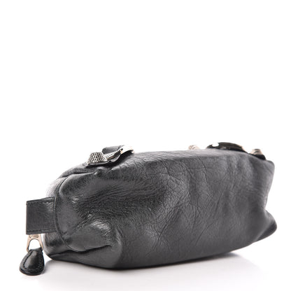 Balenciaga Agneau Giant 12 Silver Hardware Pencil Case M Black 4 of 7