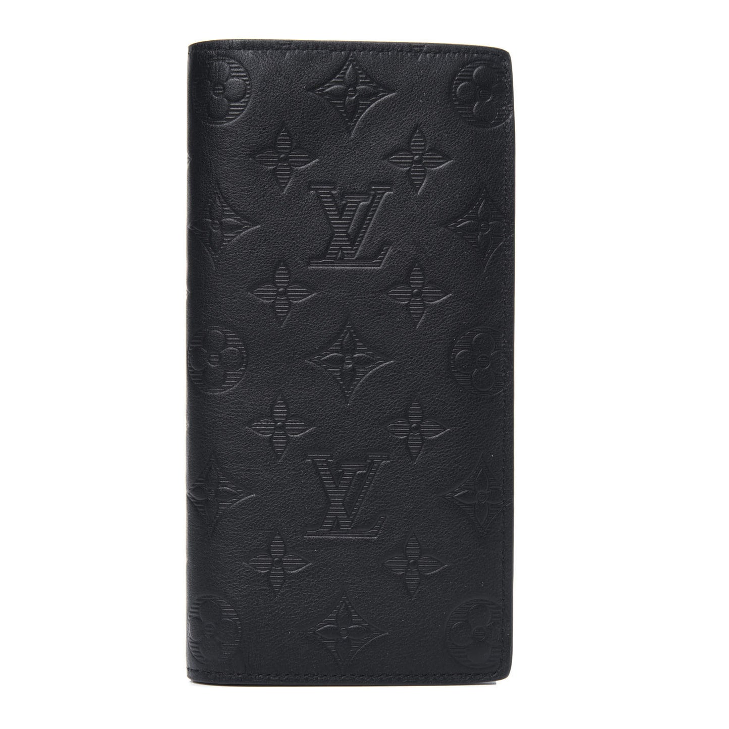Calfskin Monogram Shadow Brazza Wallet Black
