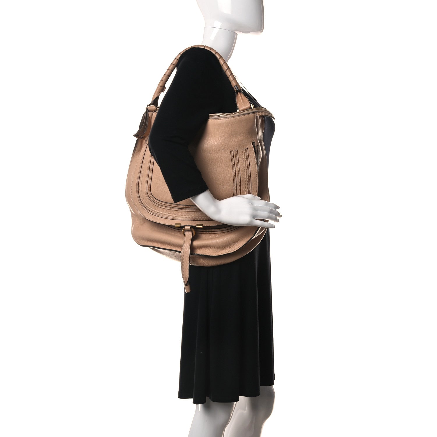 Chloe Calfskin Large Marcie Hobo Nude 2 of 27