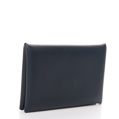 Hermes Evercolor Calvi Card Case Vert Cypress 2 of 7