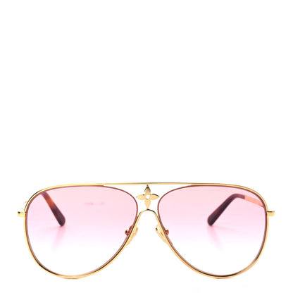 Louis Vuitton Metal LV Star Pilot Sunglasses Z1868U Pink 2 of 7