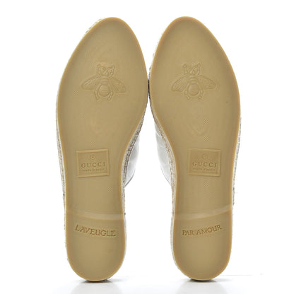 Gucci Nappa Matelasse GG Marmont Espadrille Slippers 38 Great White 6 of 8