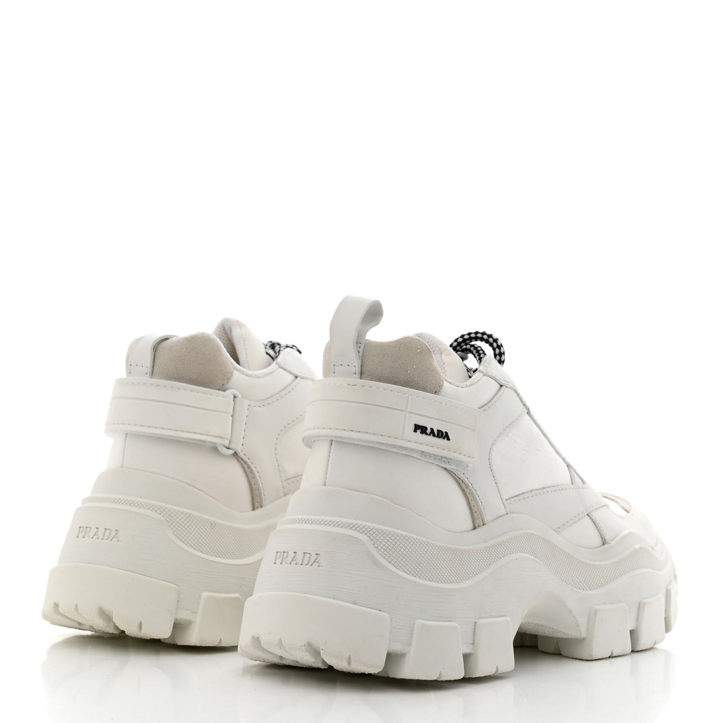 Nylon Nevada Calfskin Mens Pegassus Sneakers 5 White