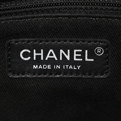 Chanel Calfskin Quilted Jungle Stroll Shoulder Bag Black 6 of 14