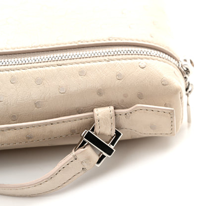 Loro Piana Ostrich L19 Extra Pocket Pouch Light Travertine 10 of 12
