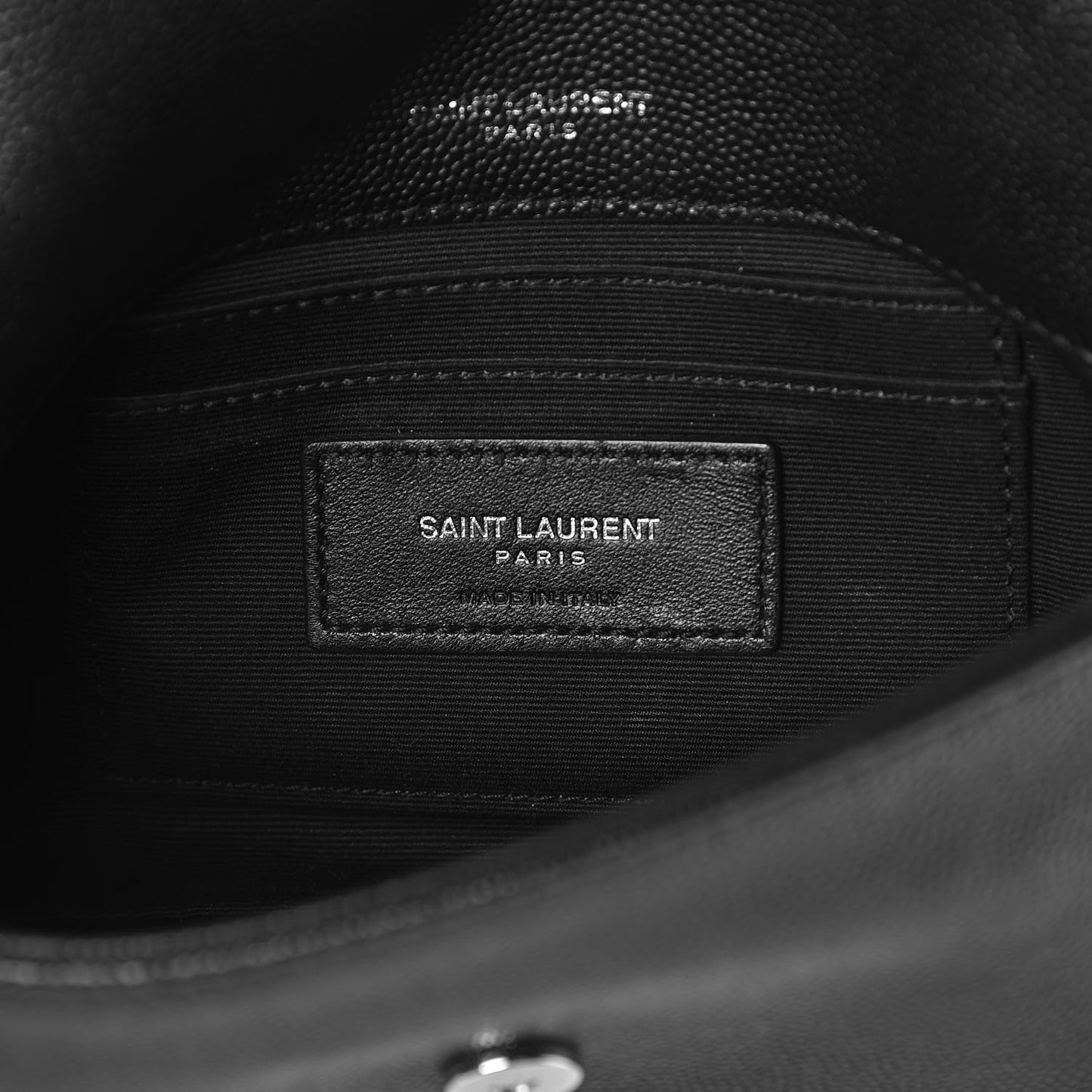 Grain De Poudre Toy West Hollywood Monogram Fold-Over Bag Black