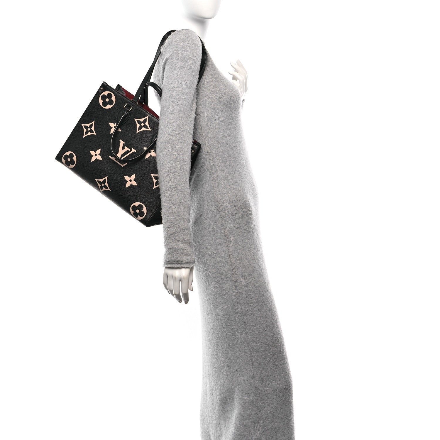 Louis Vuitton Empreinte Monogram Giant Onthego MM Black Beige 2 of 10