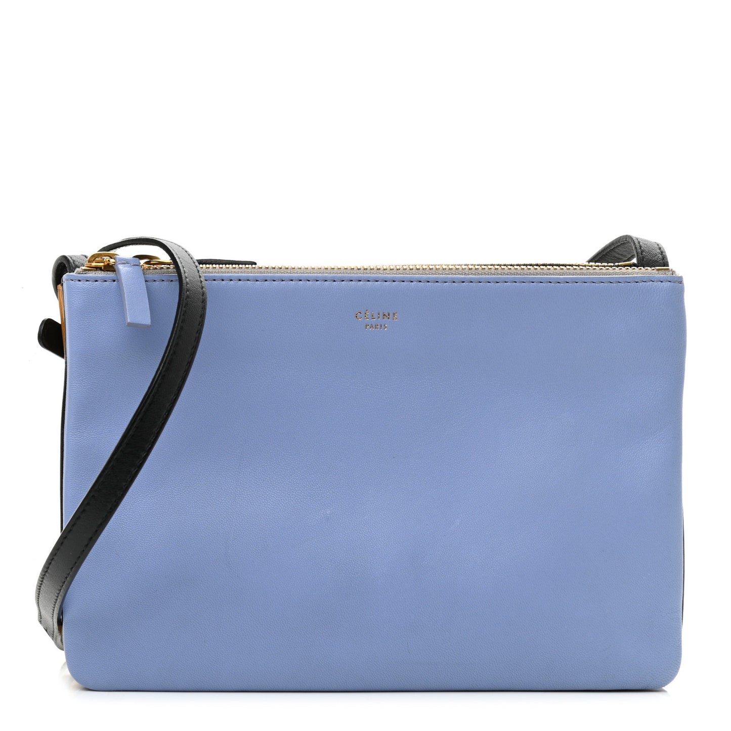 Lambskin Small Multicolor Trio Crossbody Bag Porcelain