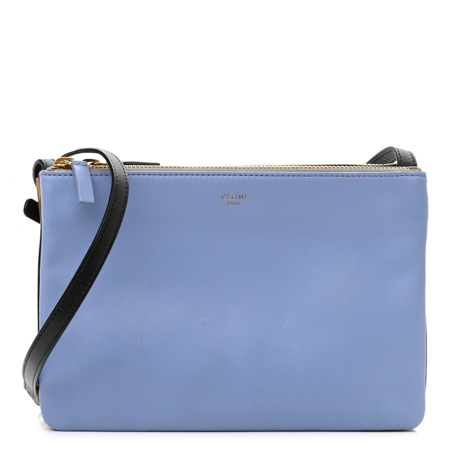 Celine Lambskin Small Multicolor Trio Crossbody Bag Porcelain 1 of 10