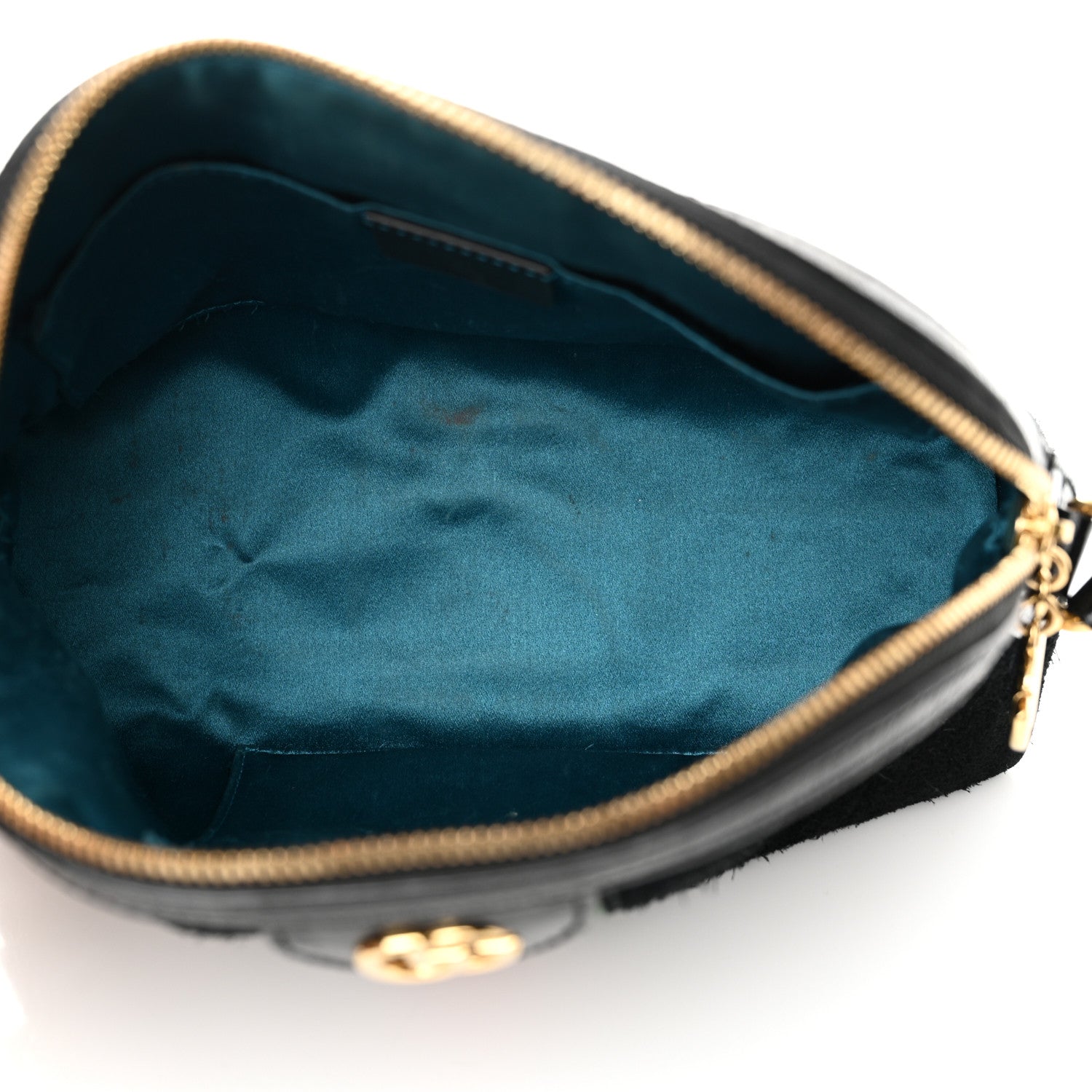 Gucci Suede Patent Web GG Small Ophidia Dome Shoulder Bag Black 5 of 15
