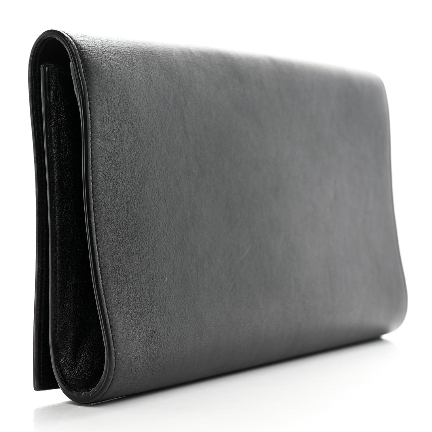 Saint Laurent Calfskin Monogram Large Belle De Jour Clutch Black 3 of 11