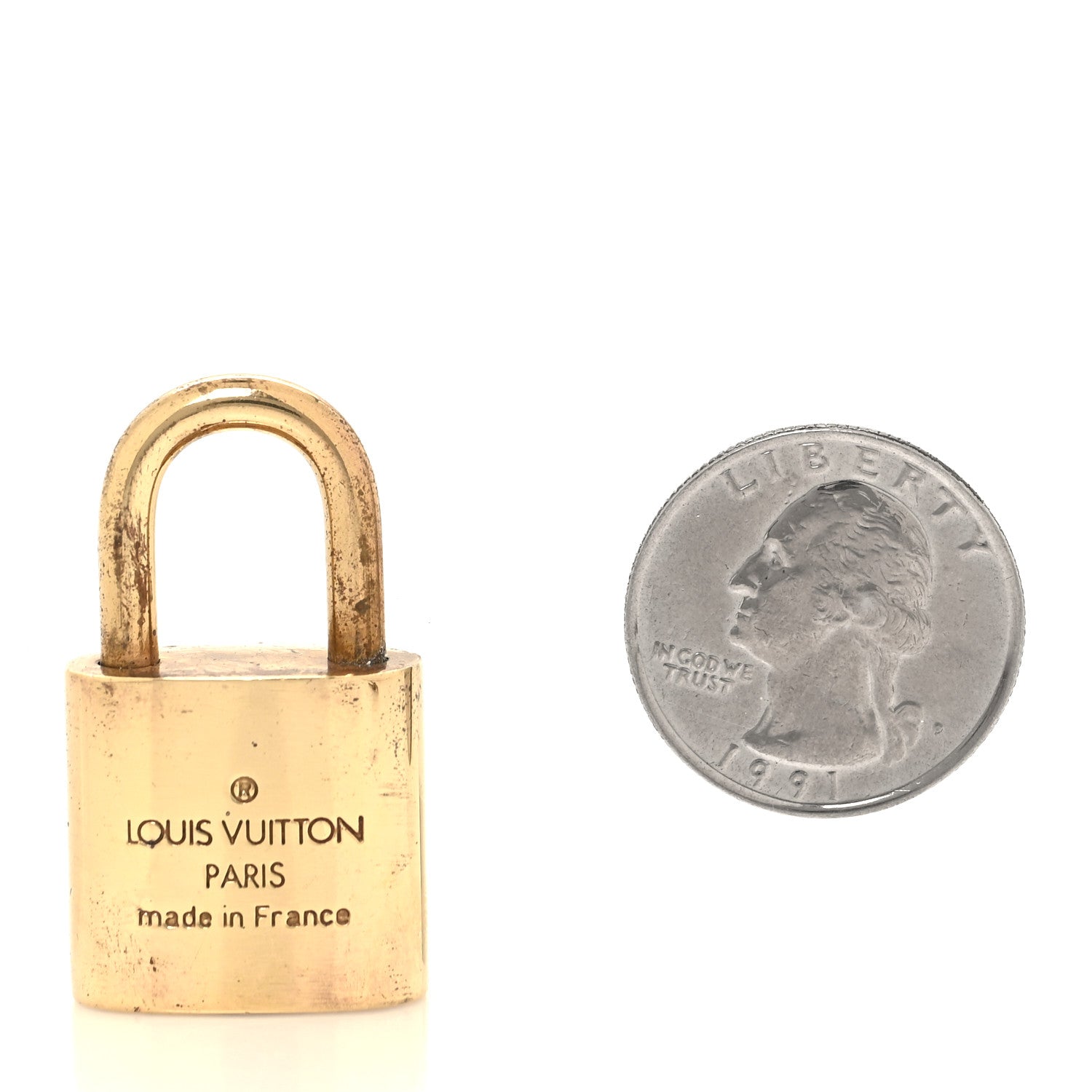 Louis Vuitton Brass Lock and Key Set 2 of 3