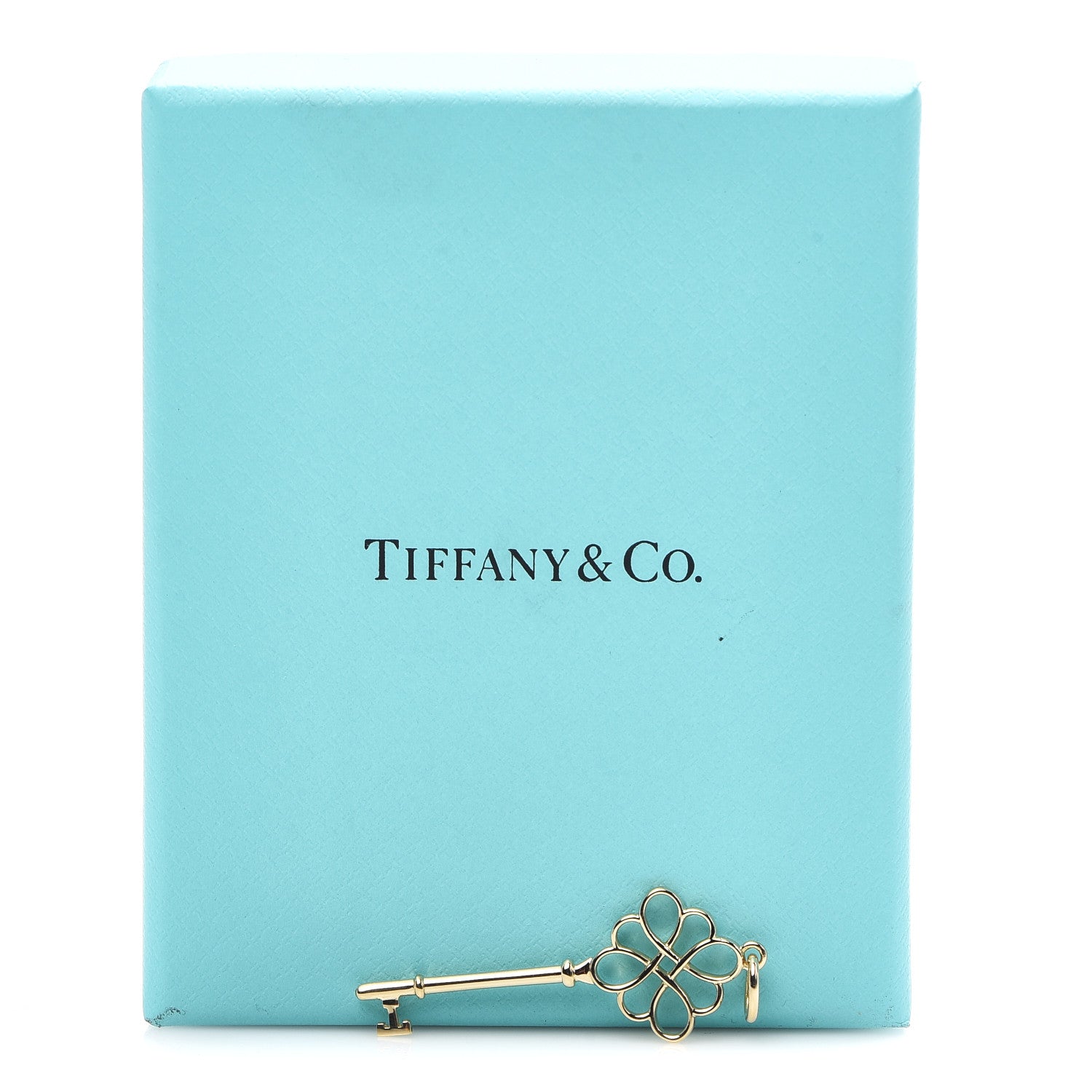 Tiffany 18K Yellow Gold Knot Key Pendant 4 of 4