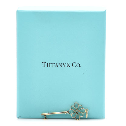 Tiffany 18K Yellow Gold Knot Key Pendant 4 of 4