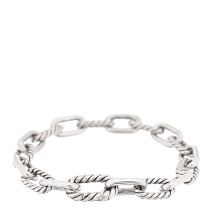 David Yurman Sterling Silver 8.5mm DY Madison Link Chain Bracelet 2 of 3