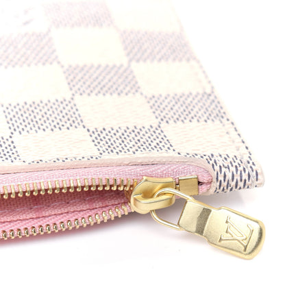 Louis Vuitton Damier Azur Neverfull MM GM Pochette Rose Ballerine 12 of 14