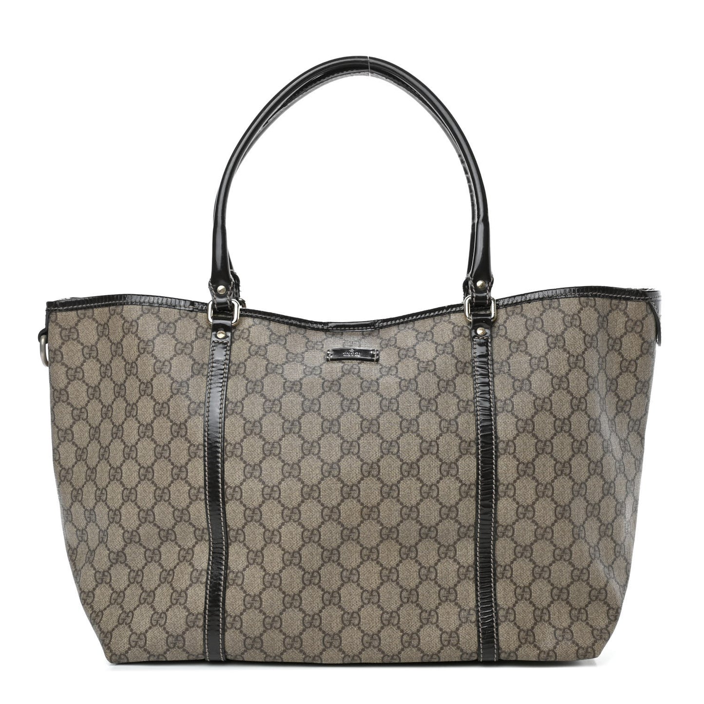 GG Plus Monogram Large Joy Tote Dark Brown