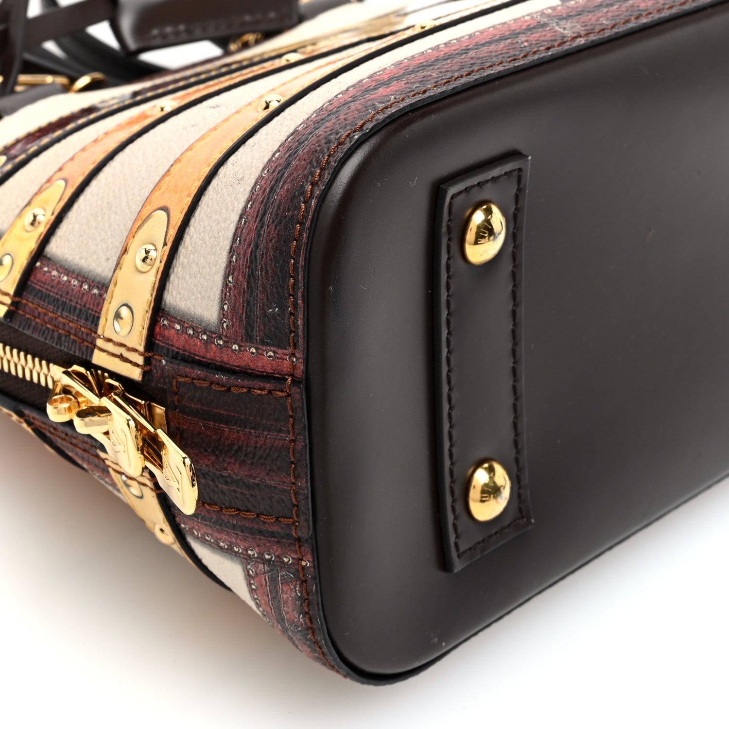 Louis Vuitton Transformed Canvas Time Trunk Alma BB Beige 8 of 10