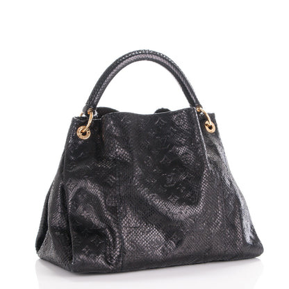 Louis Vuitton Snakeskin Embossed Monogram Artsy MM Black 3 of 7