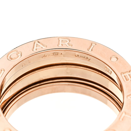 Bulgari 18K Rose Gold B.Zero1 Three-Band Ring 51 5.75 4 of 5
