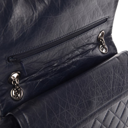 Chanel Aged Calfskin Quilted 2.55 Reissue 226 Flap Navy Blue 9 of 10