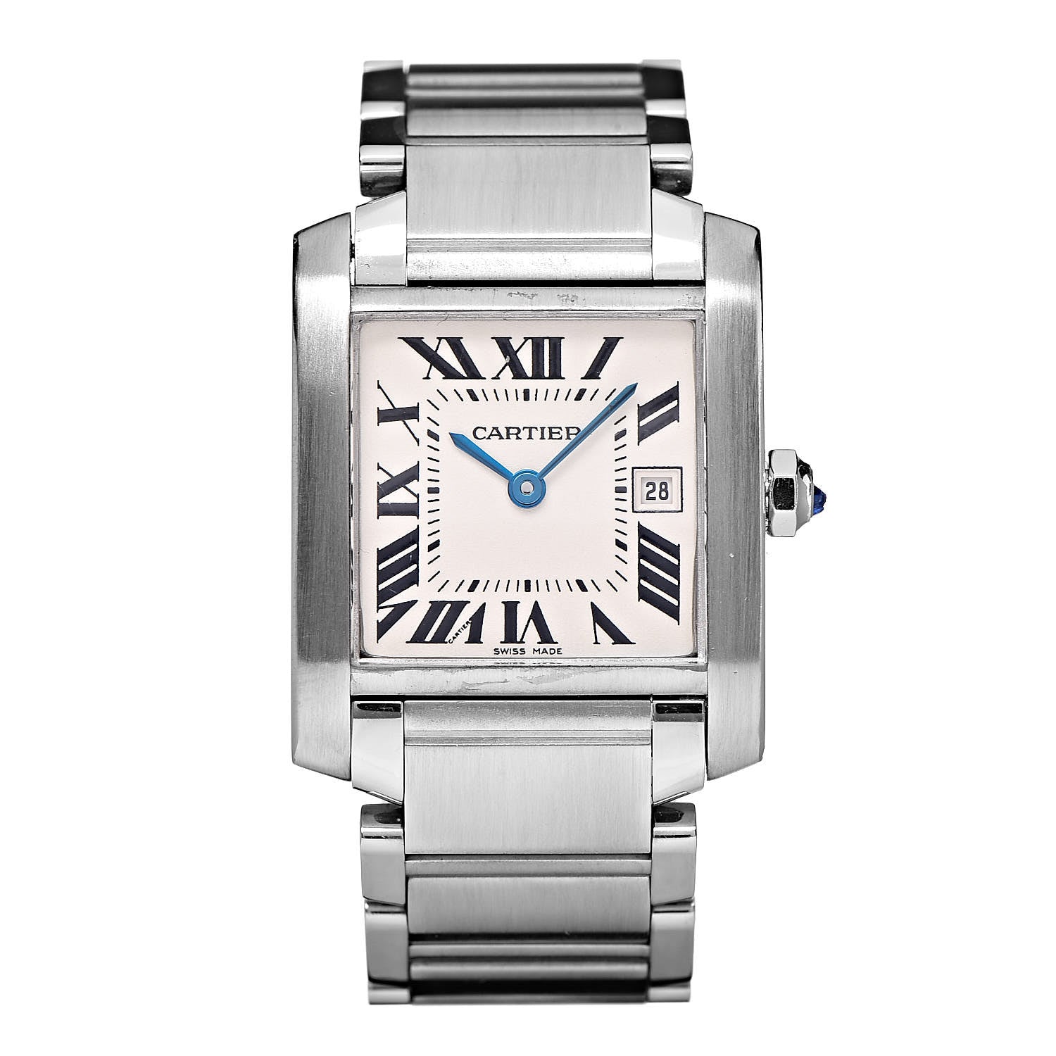 Cartier Stainless Steel 25mm Tank Francaise Quartz Watch 1 of 10