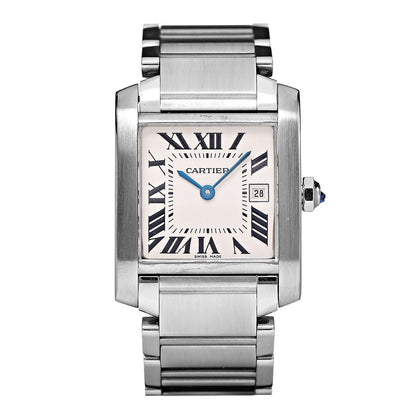 Cartier Stainless Steel 25mm Tank Francaise Quartz Watch 1 of 10