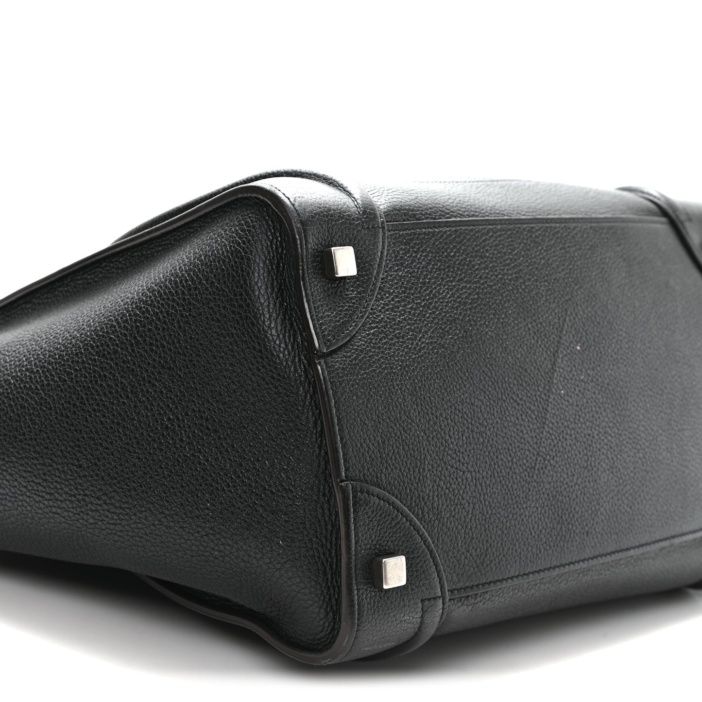 Grained Calfskin Medium Phantom Luggage Black