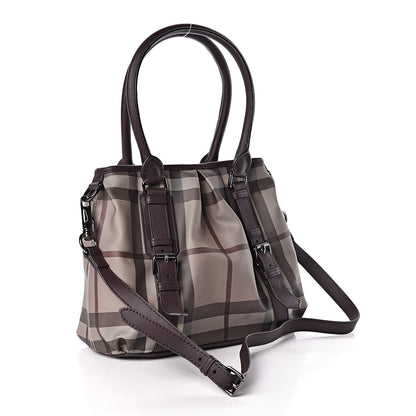Burberry Smoked Check Small Northfield Tote Plum 3 of 9