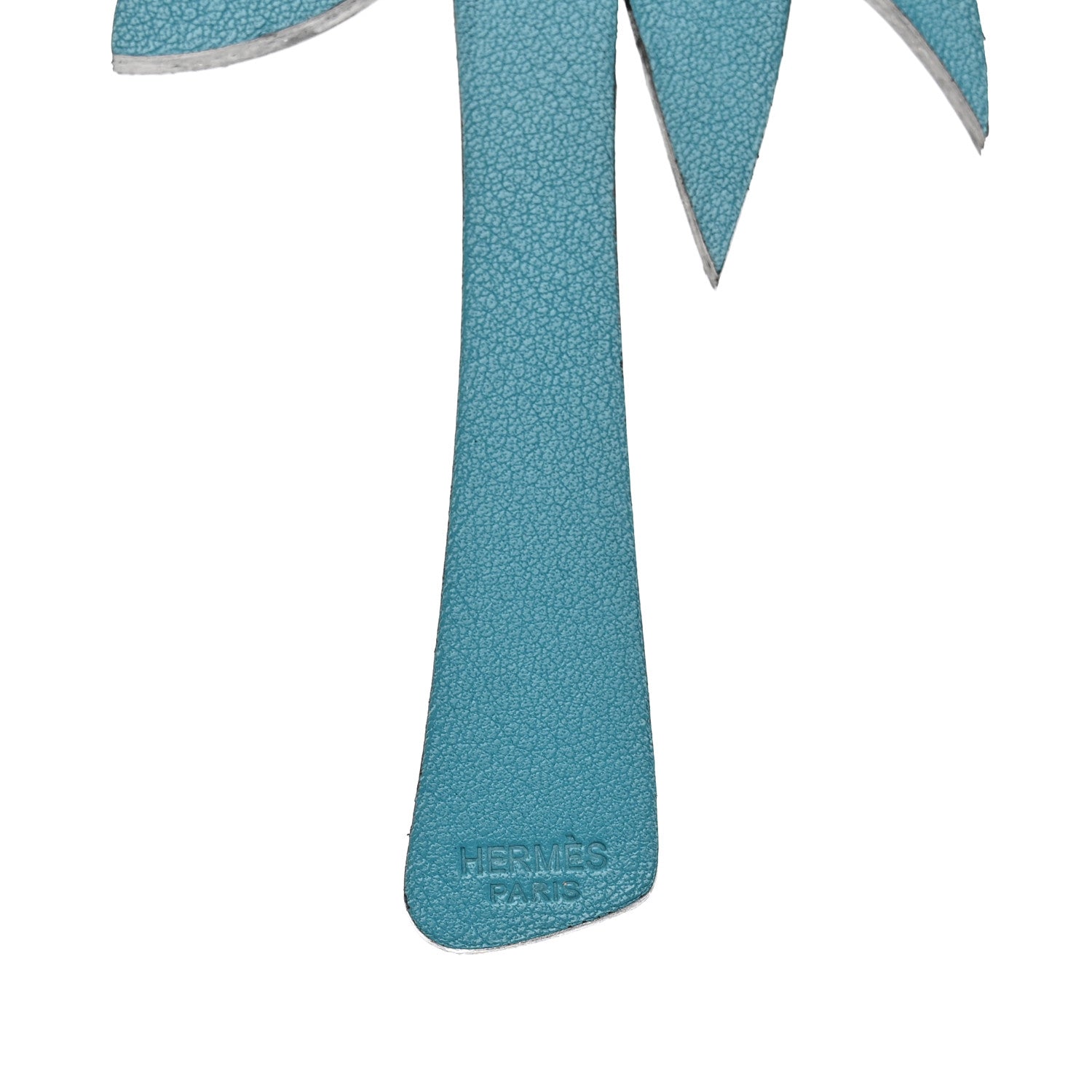 Hermes Swift Palm Tree Bag Charm Bleu Izmir 3 of 3