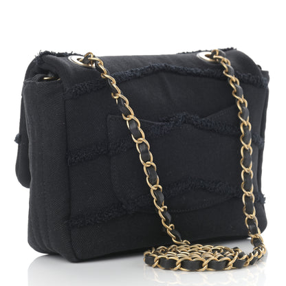 Chanel Denim Coco Flap Black 2 of 9
