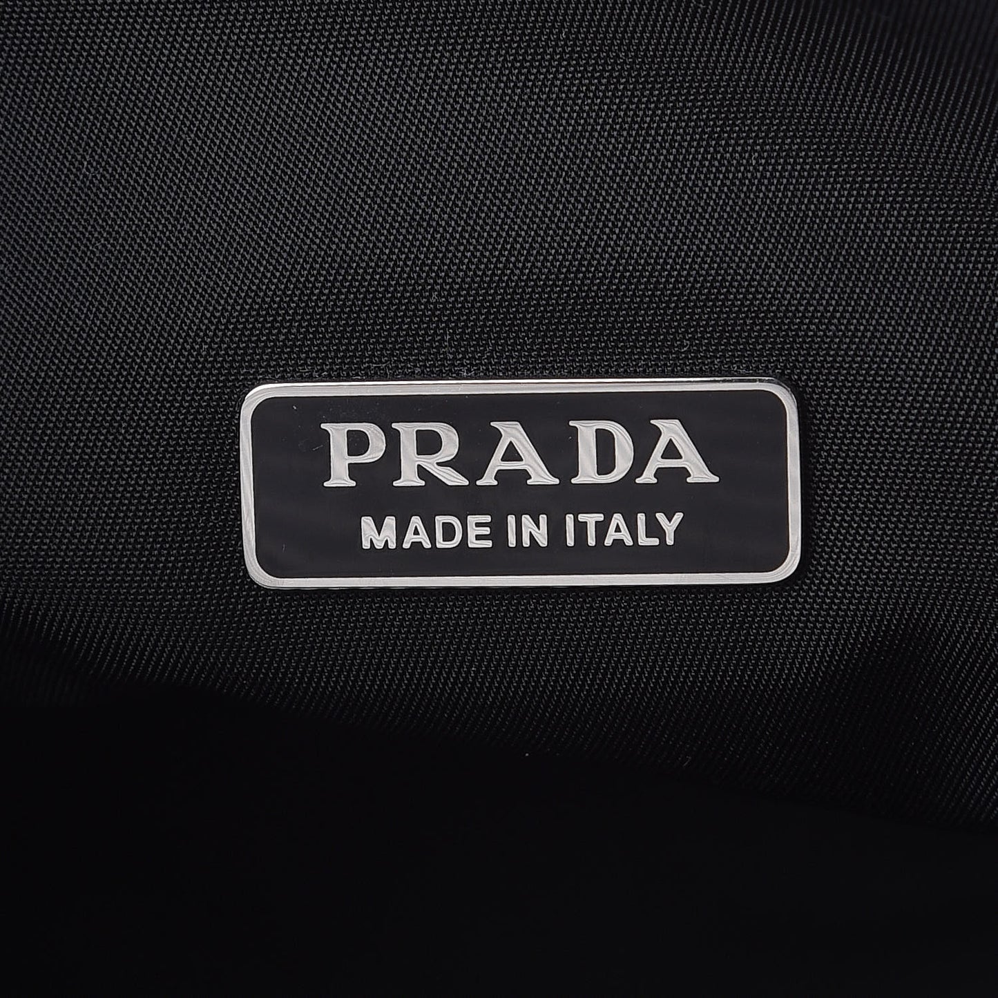 Tessuto Spazzolato Ouverture Bucket Bag Black