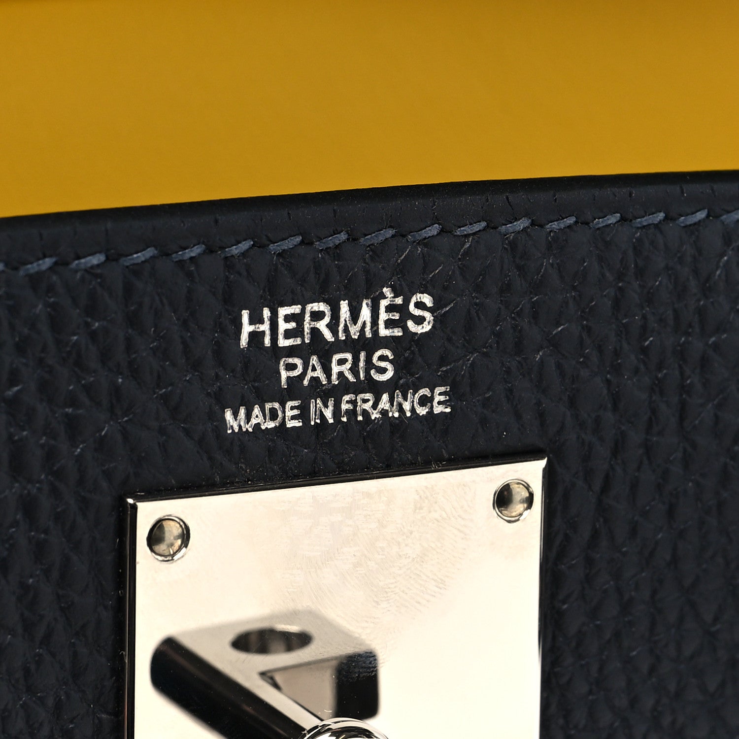 Hermes Togo Hac A Dos PM Backpack Caban Jaune De Naples Feu 6 of 11