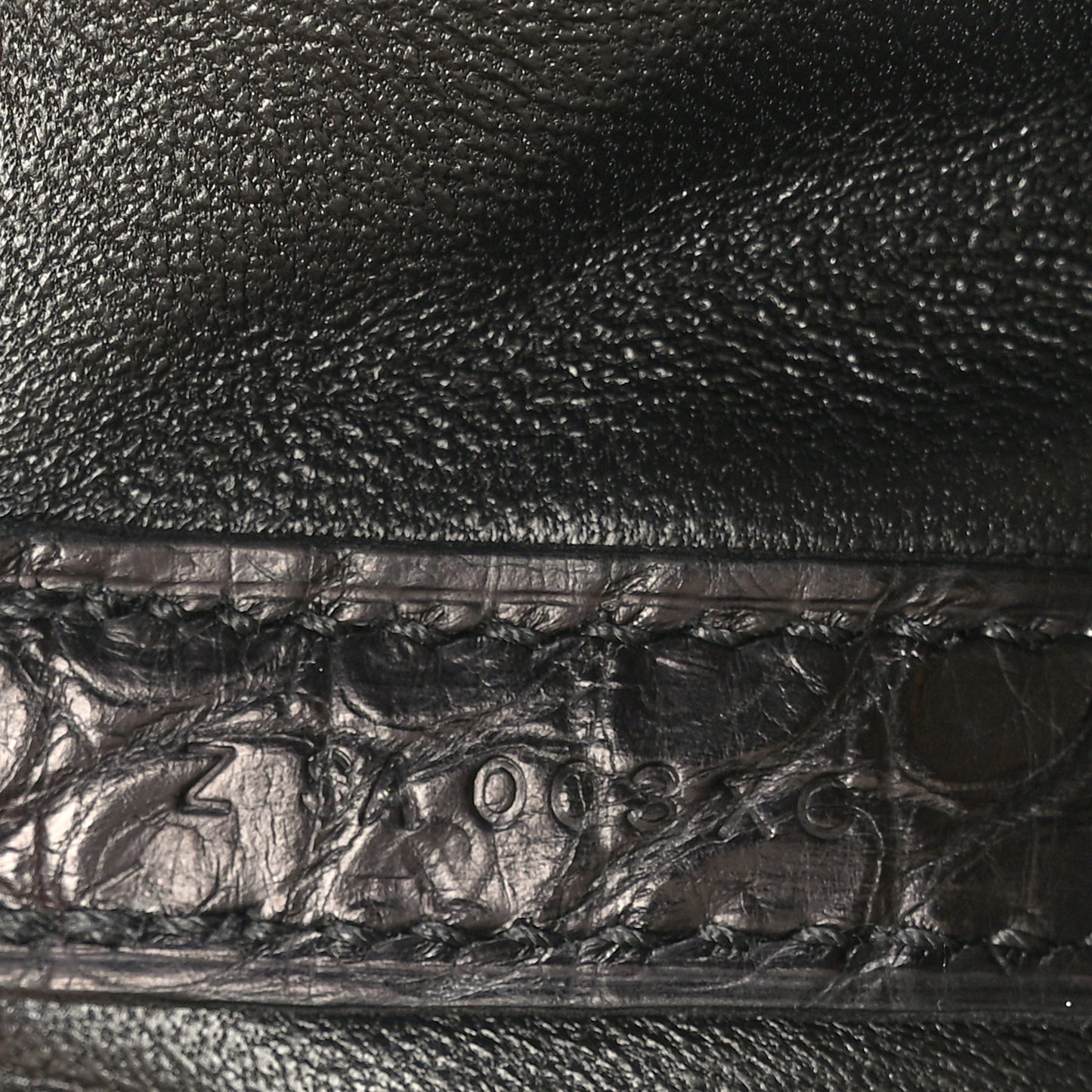 Matte Alligator Picotin Lock 18 Black