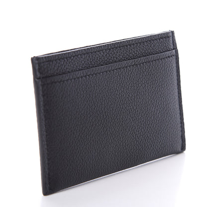 Louis Vuitton Calfskin Lockme Card Holder Black 2 of 5