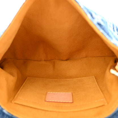 Louis Vuitton Monogram Denim Mini Pleaty Blue 5 of 9