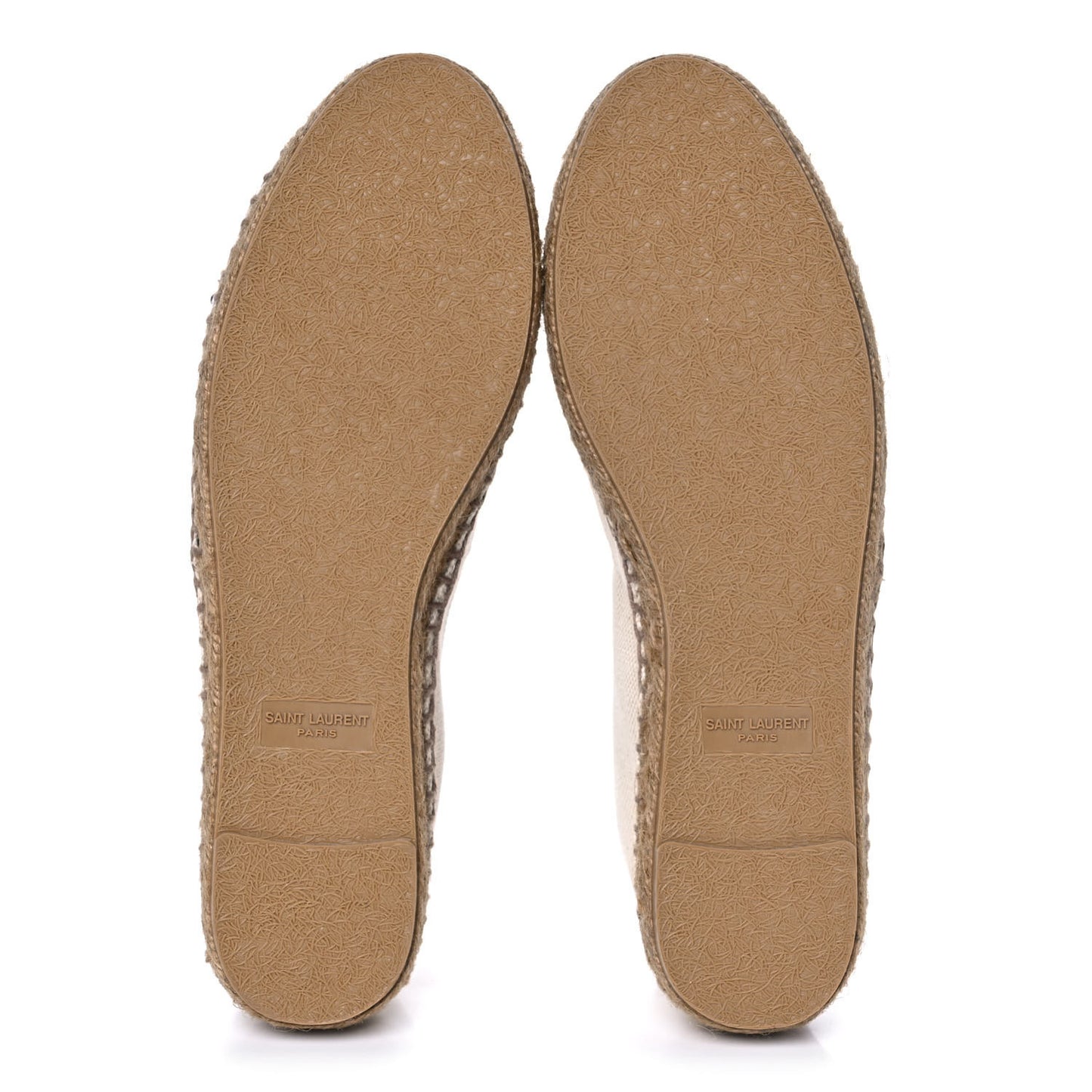 Canvas Nappa Elba Light Logo Embroidered Espadrilles 38 Panna